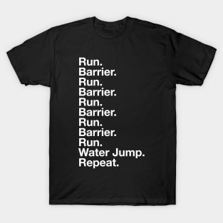 Steeplechase Track and Field Running Run Barrier T-Shirt